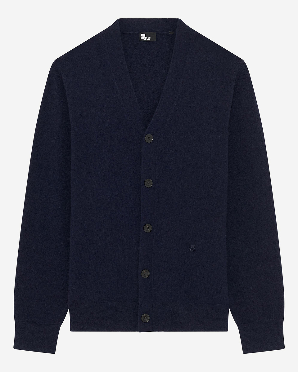 Navy cashmere cardigan