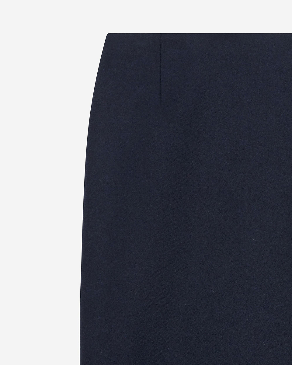 Long navy pencil skirt