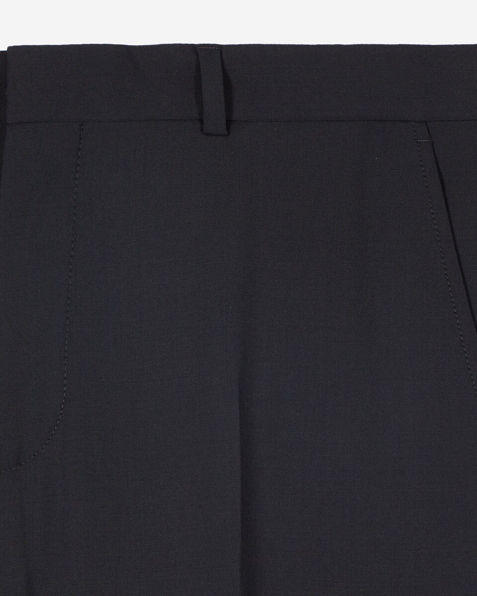 Straight-leg suit trousers in navy wool
