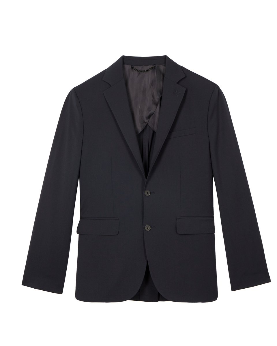 Navy wool suit jacket