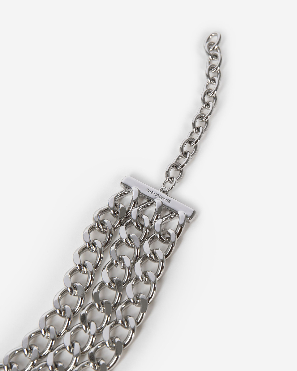 Silver chain bracelet