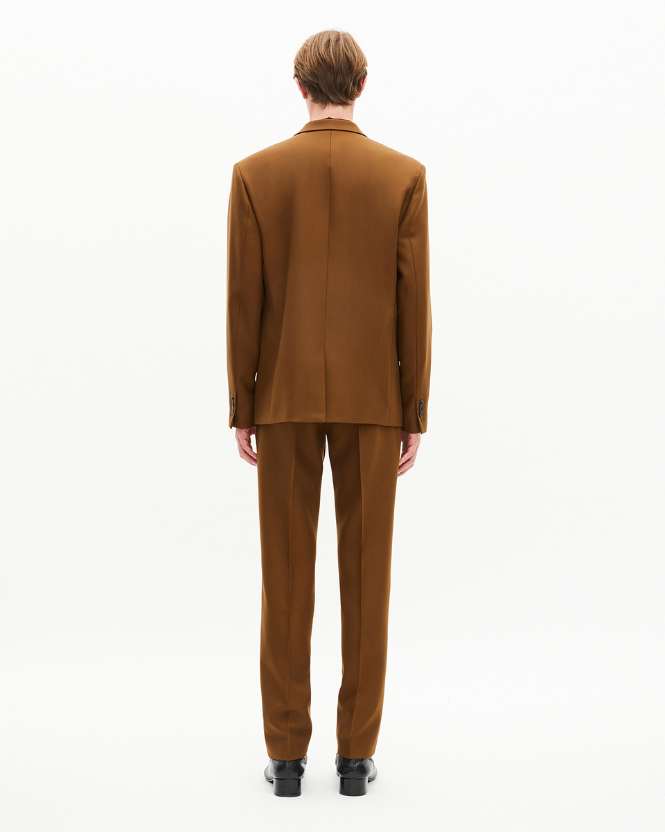 Brown wool suit jacket