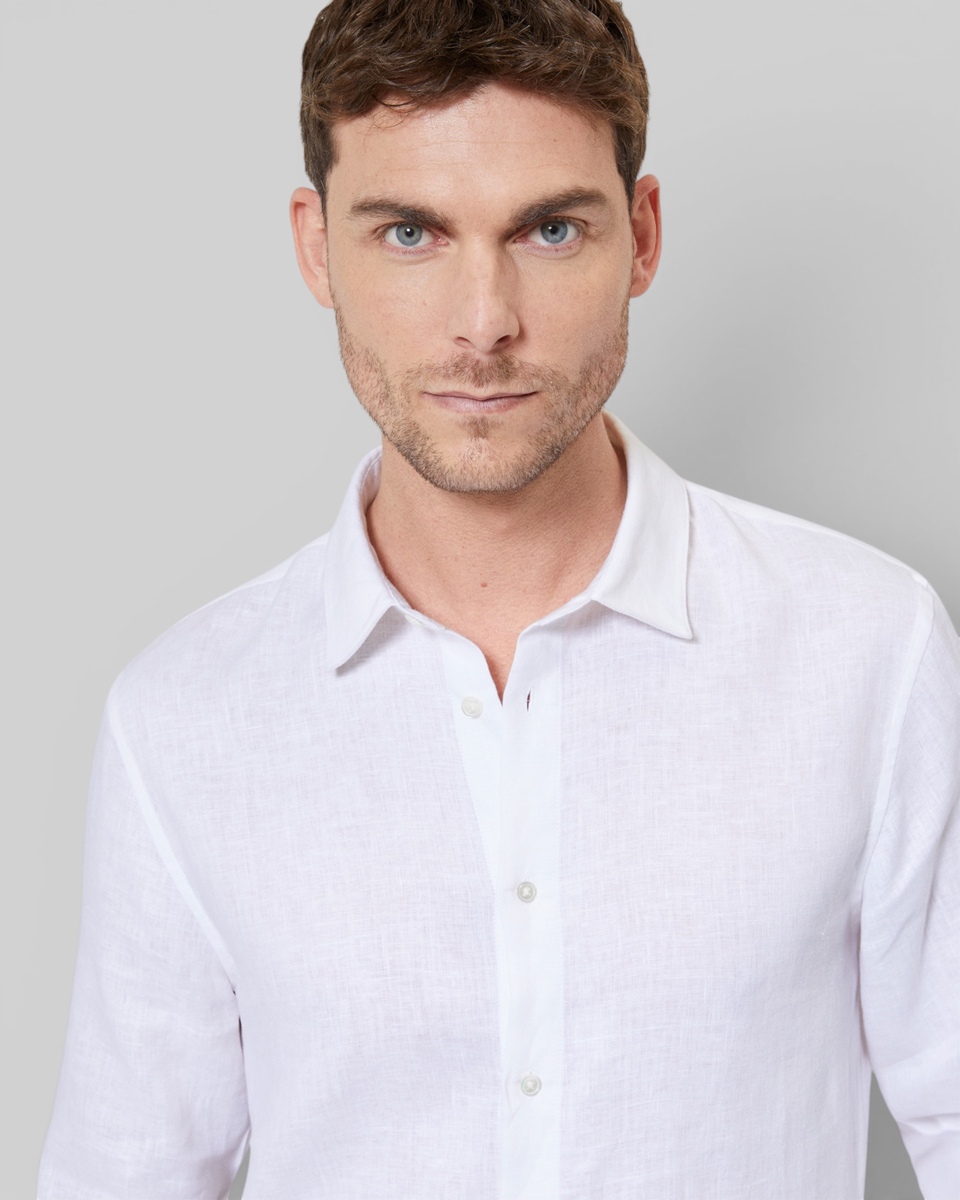 White linen shirt