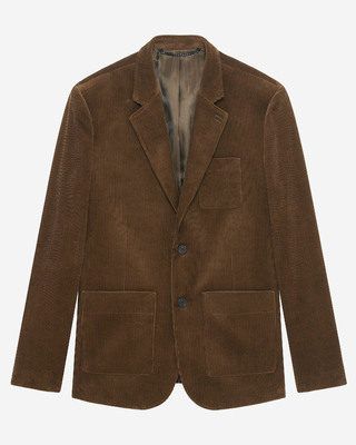 Brown corduroy suit jacket