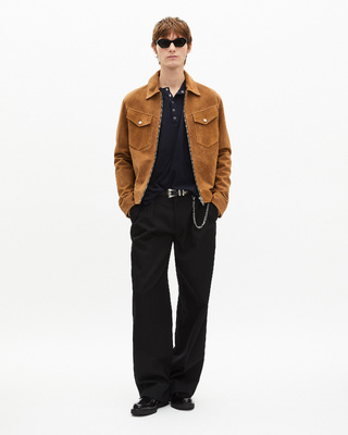 Camel suede jacket
