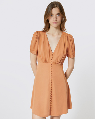 Light orange short dress