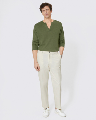 Ecru chino pants