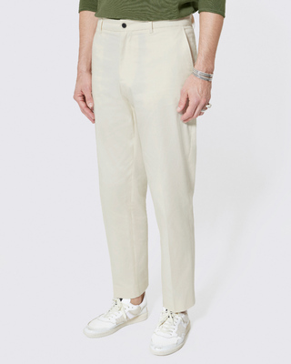 Ecru chino pants