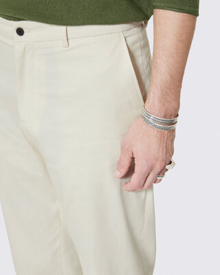 Ecru chino pants