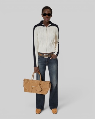 Ecru cotton cardigan
