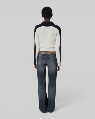 Ecru cotton cardigan
