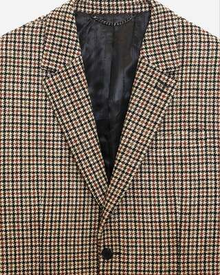 Brown and black houndstooth jacket