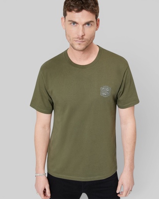 Khaki crest T-shirt