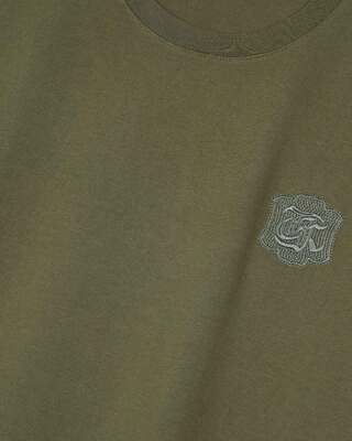 Khaki crest T-shirt