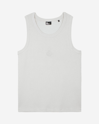 Tank top with grey coat-of-arms embroidery