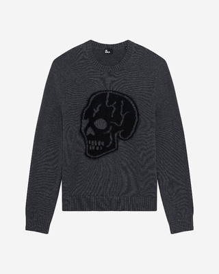 Light grey skull sweater