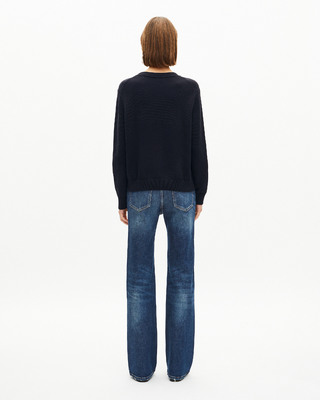Navy cotton English flag sweater