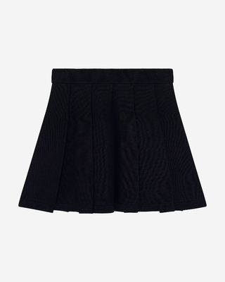 Short black mesh skirt