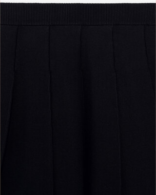 Short black mesh skirt