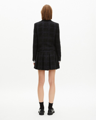 Short navy suit jacket