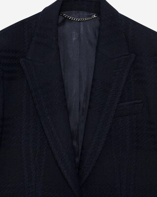 Navy wool tweed jacket