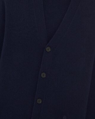 Navy cashmere cardigan
