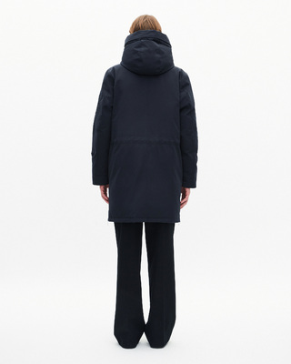 Navy water-repellent parka