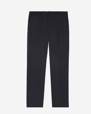Straight-leg suit trousers in navy wool