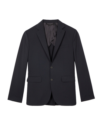 Navy wool suit jacket