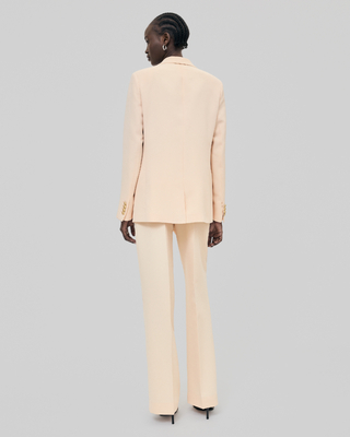 Straight peach suit jacket