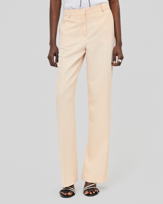 Straight-leg peach pants
