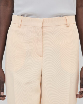 Straight-leg peach pants