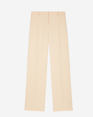 Straight-leg peach pants