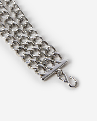 Silver chain bracelet