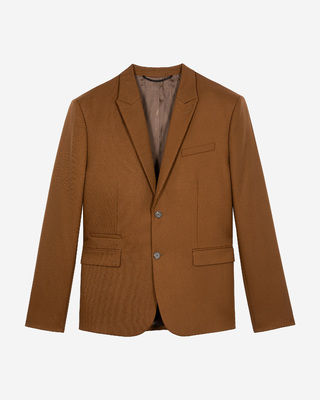 Brown wool suit jacket