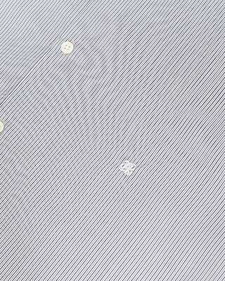 Light blue striped shirt with officer's collar