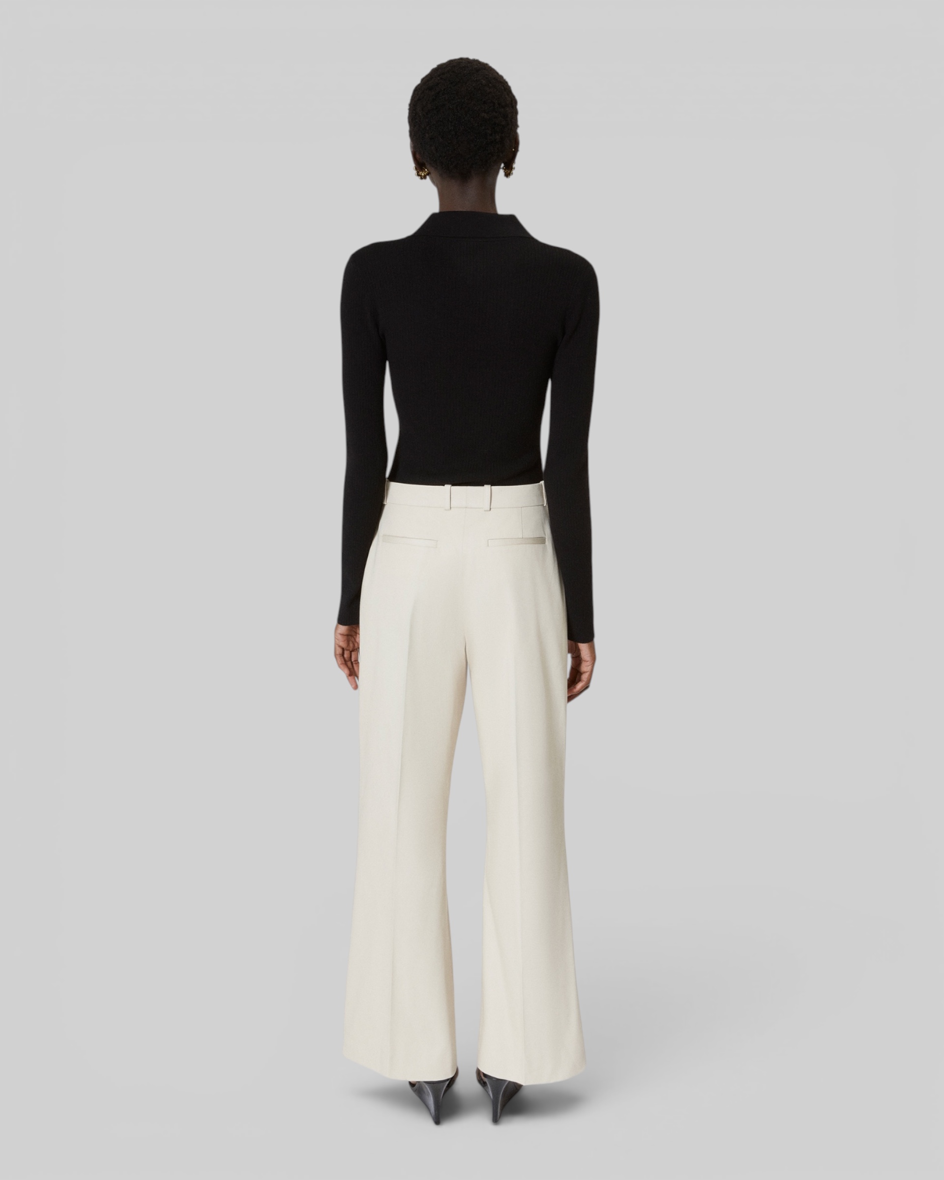 Beige cotton pants