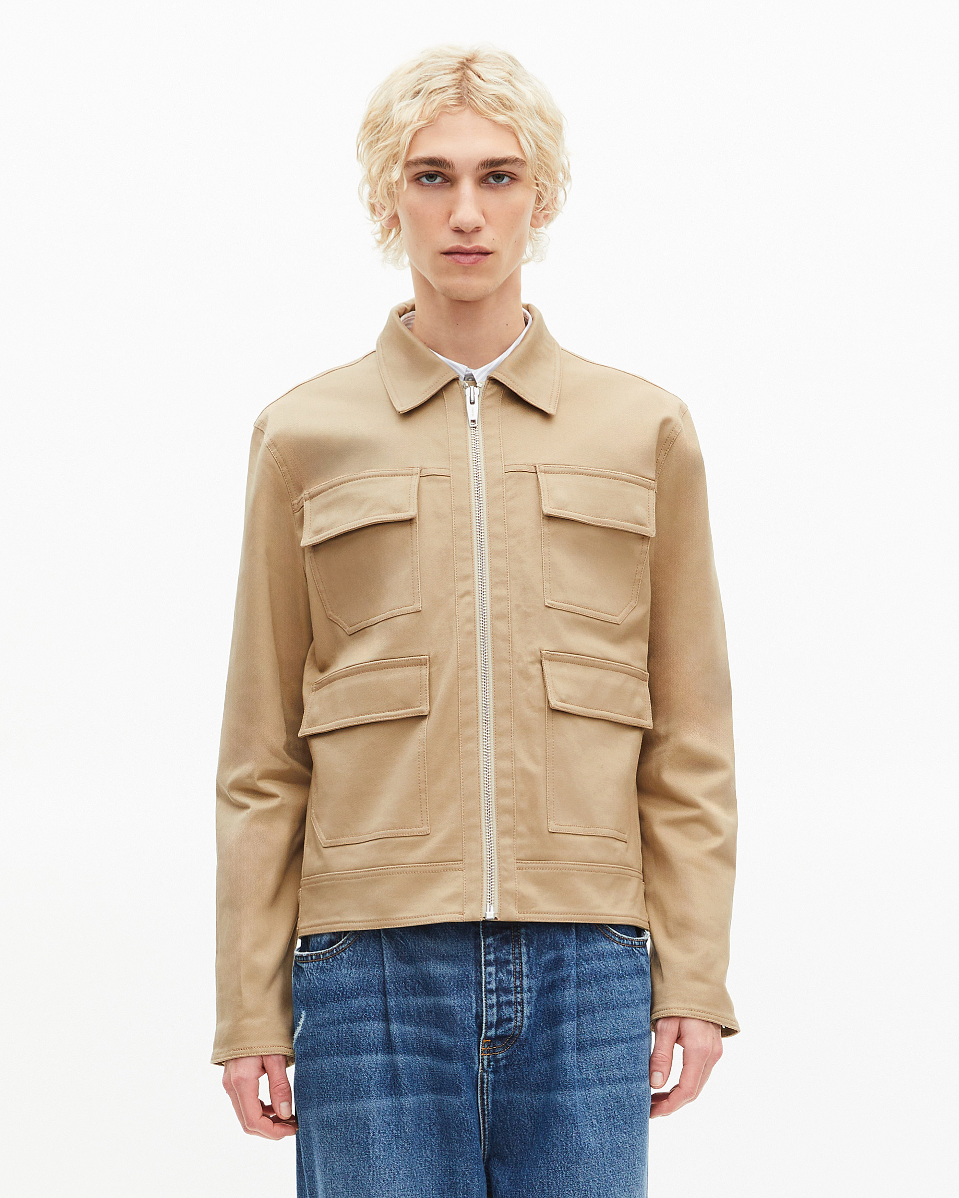 Beige cotton jacket