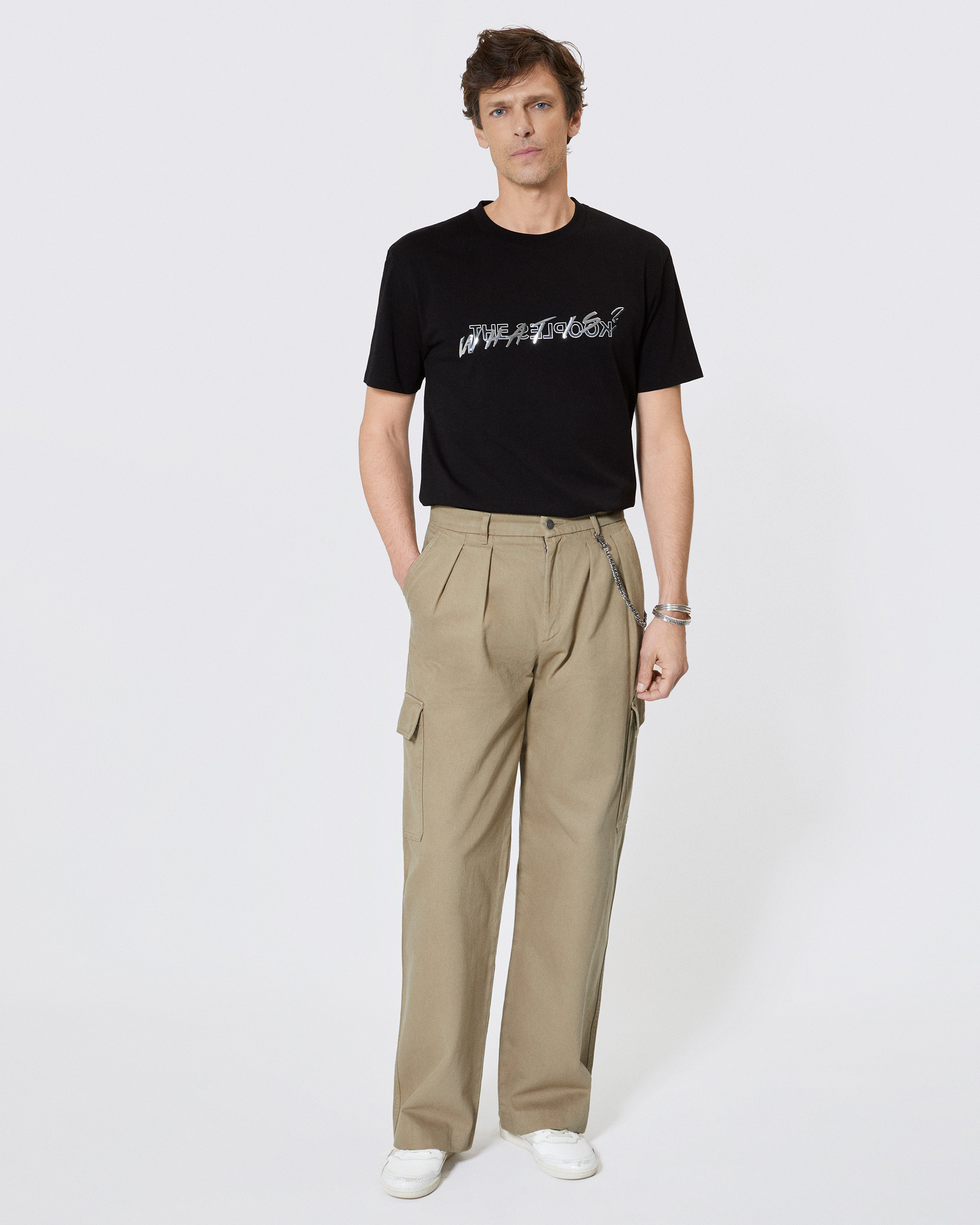 Beige cargo pants