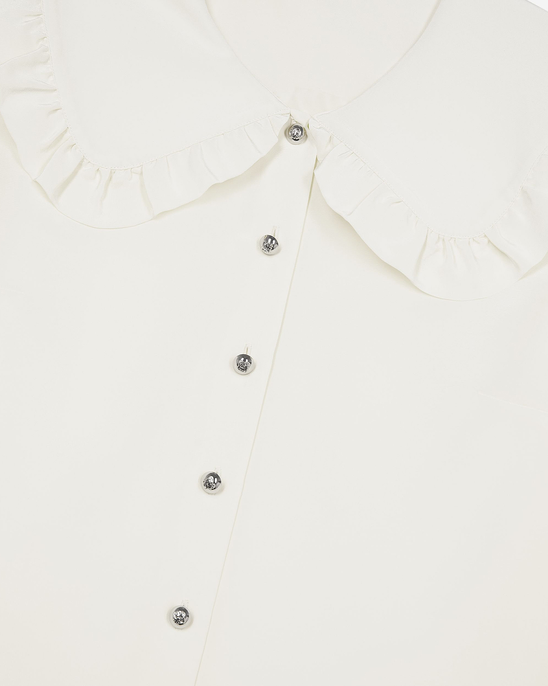 Unbleached silk shirt