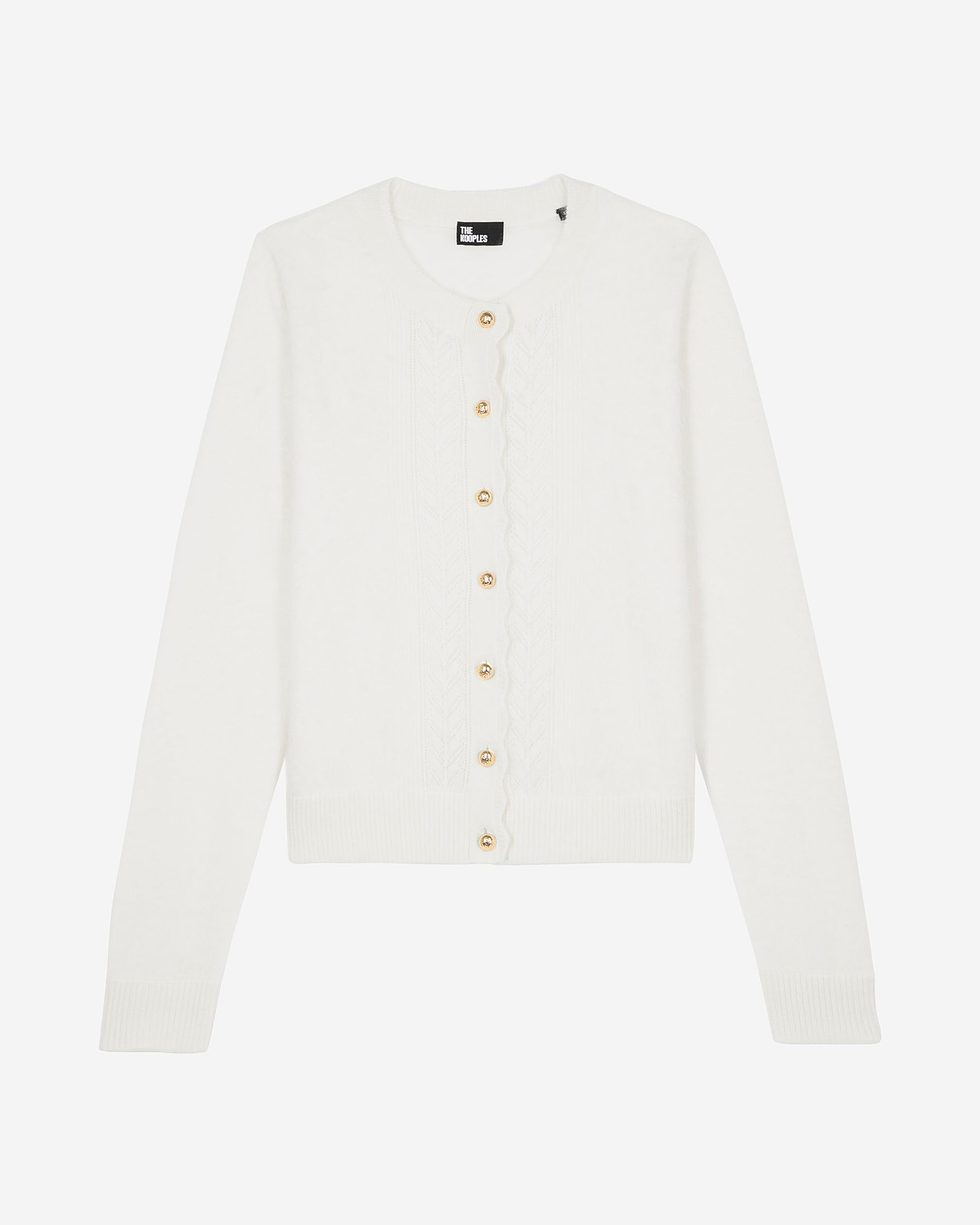 Ecru cashmere cardigan