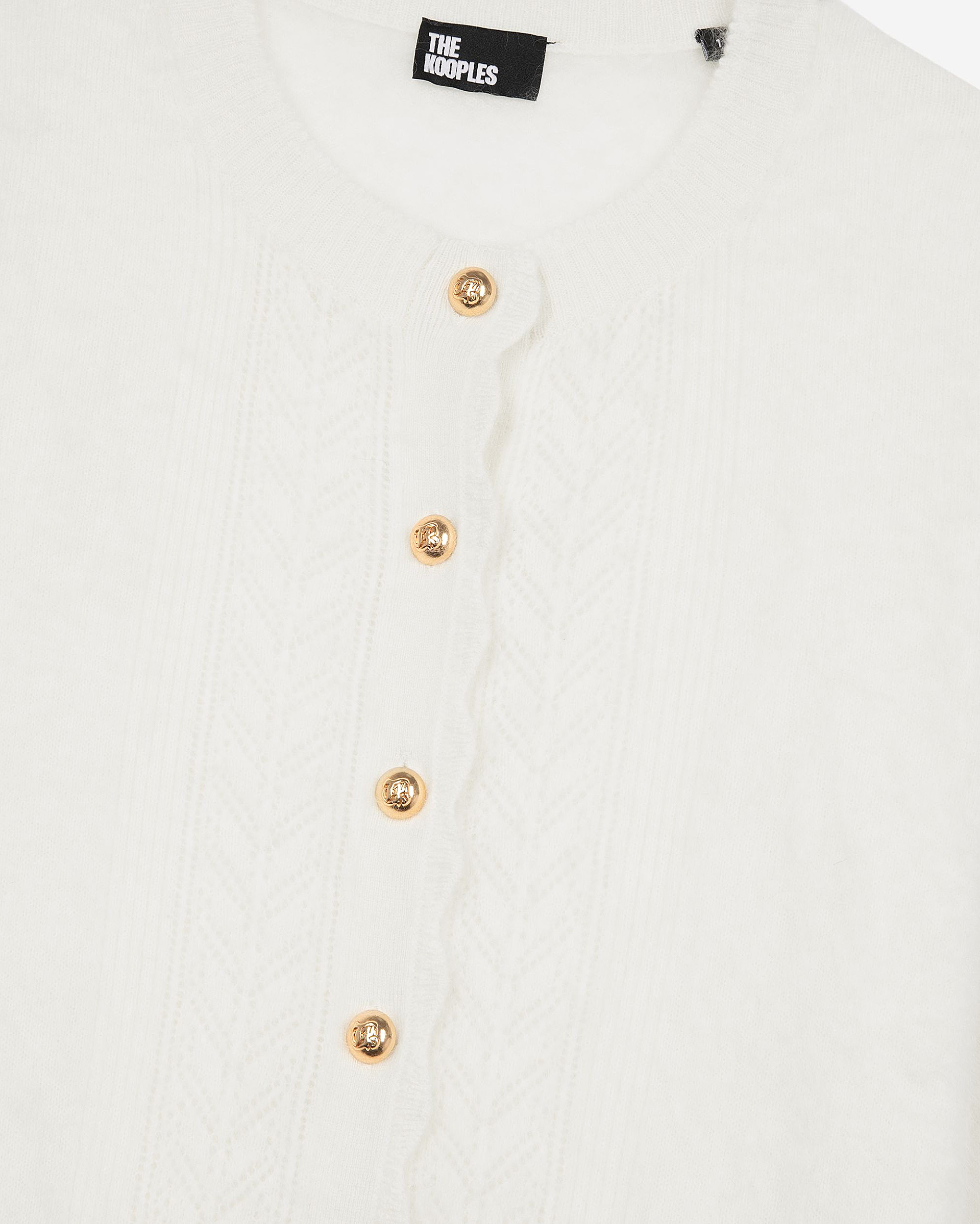 Ecru cashmere cardigan