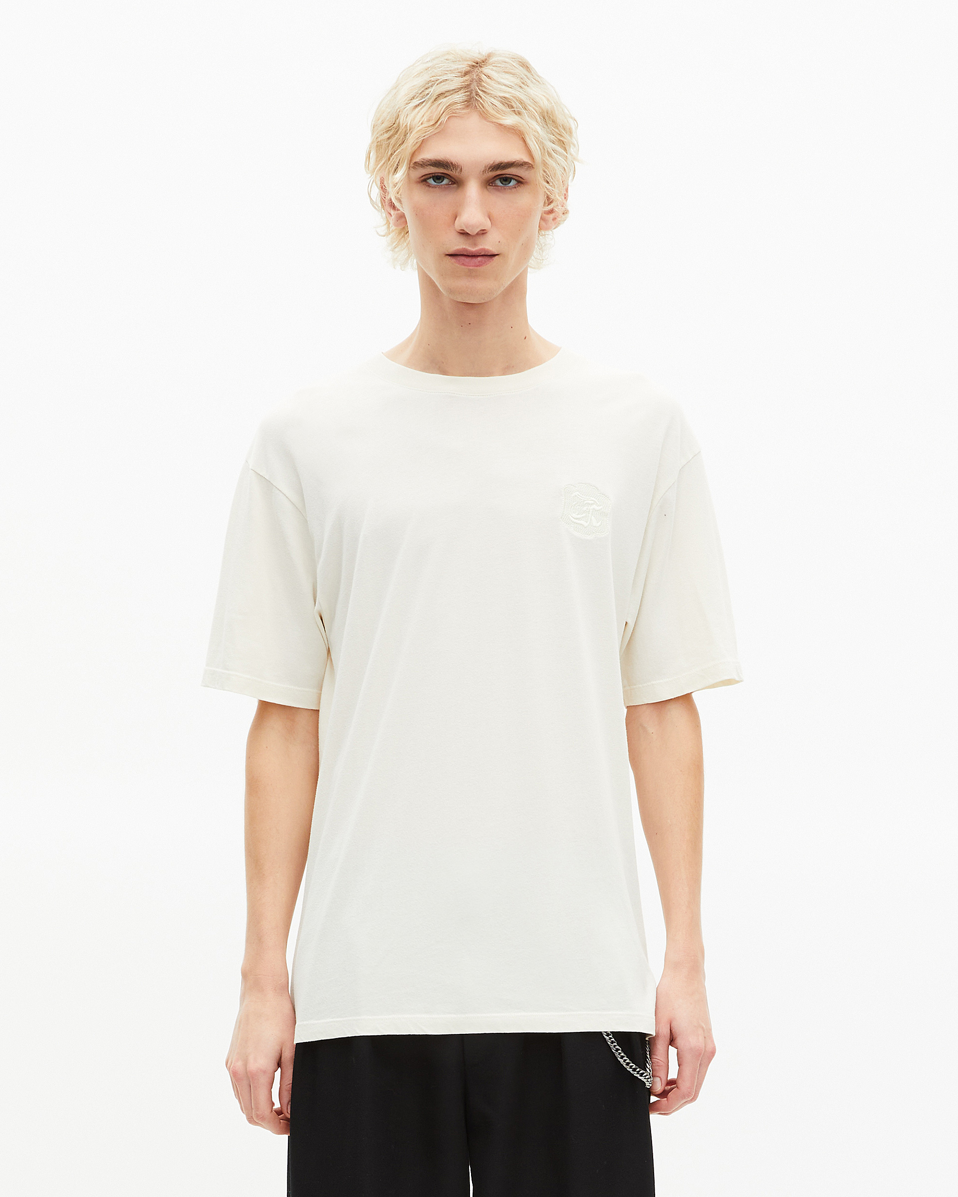 Beige crest T-shirt