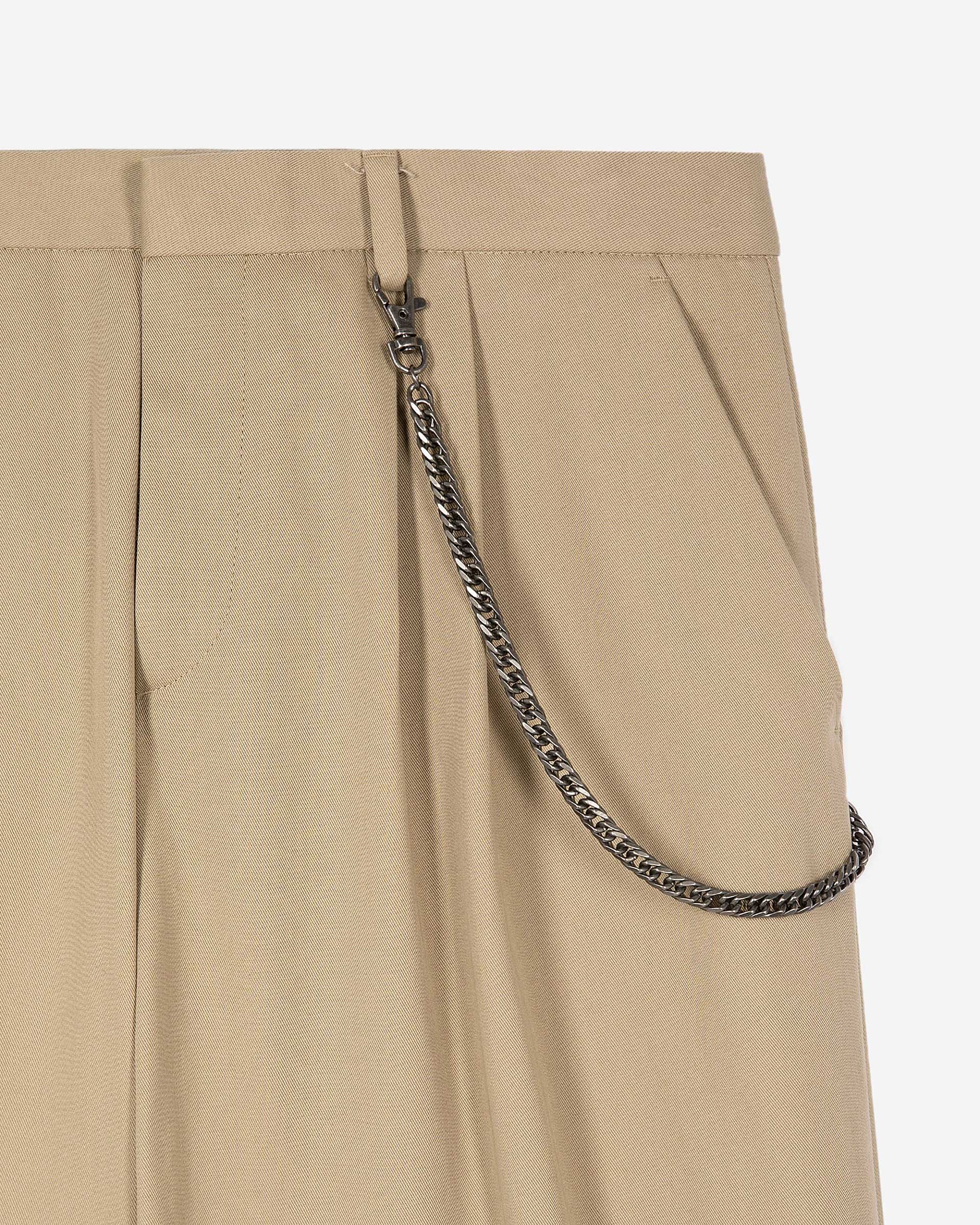 Beige wide-leg pants