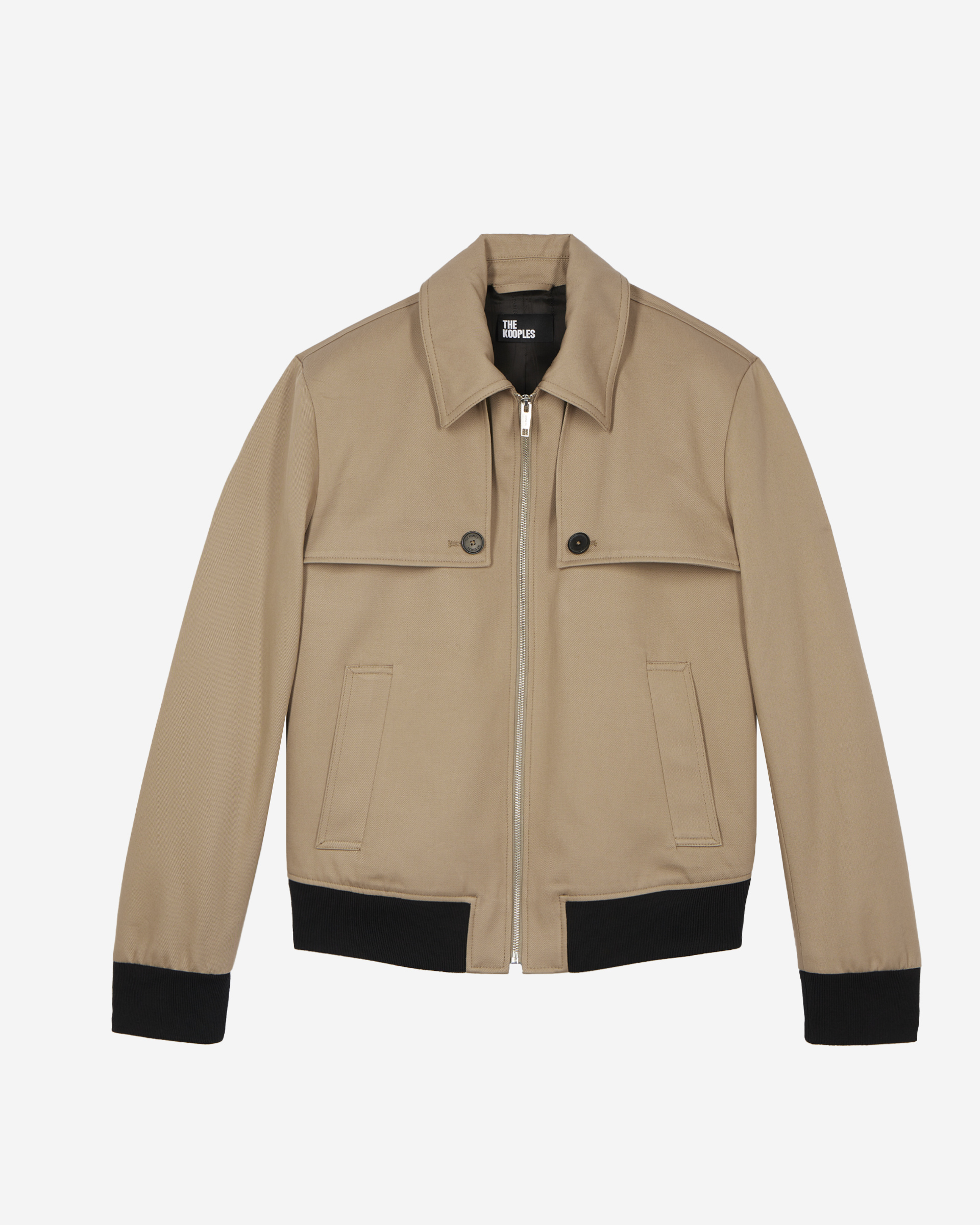 Beige bib jacket