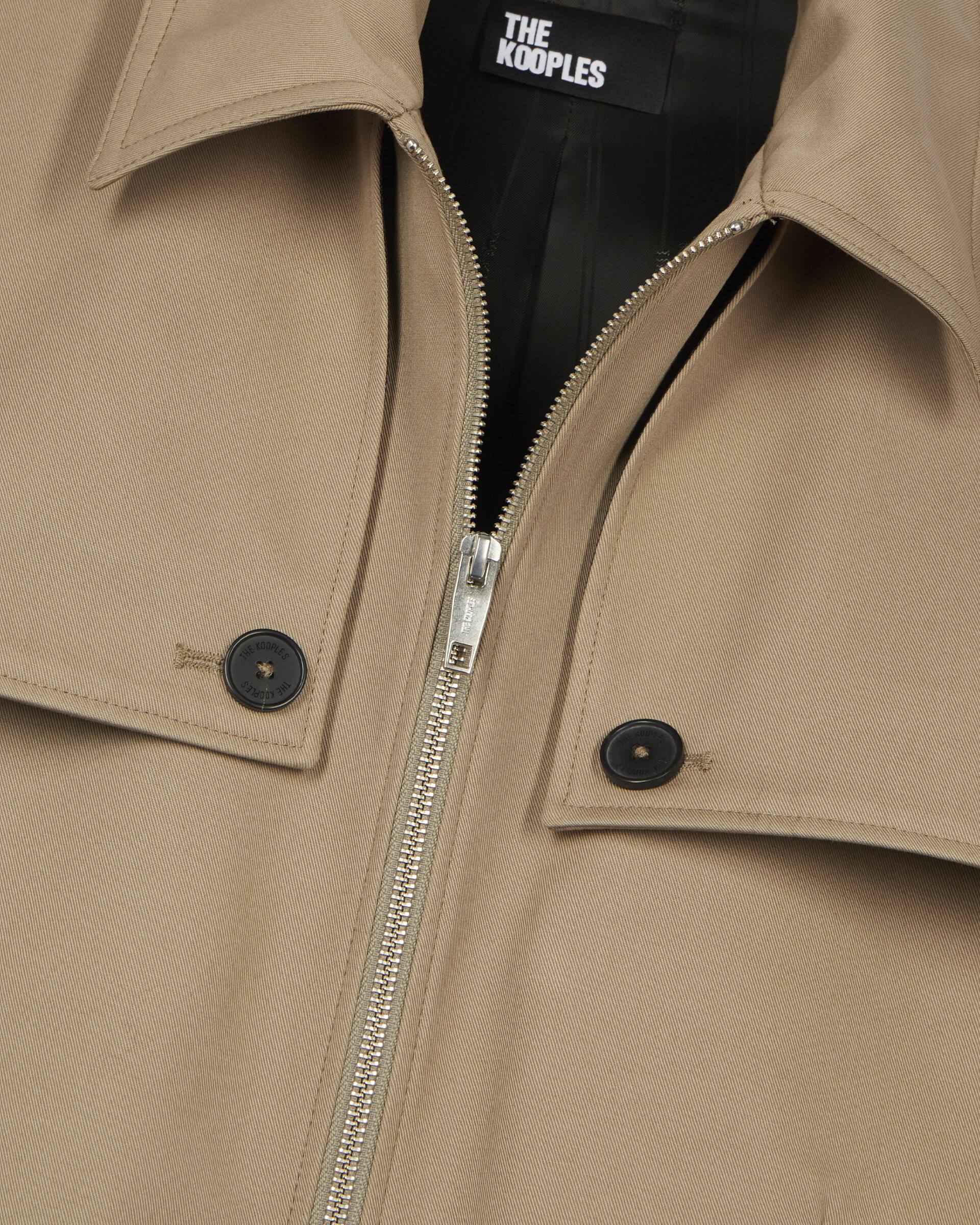 Beige bib jacket