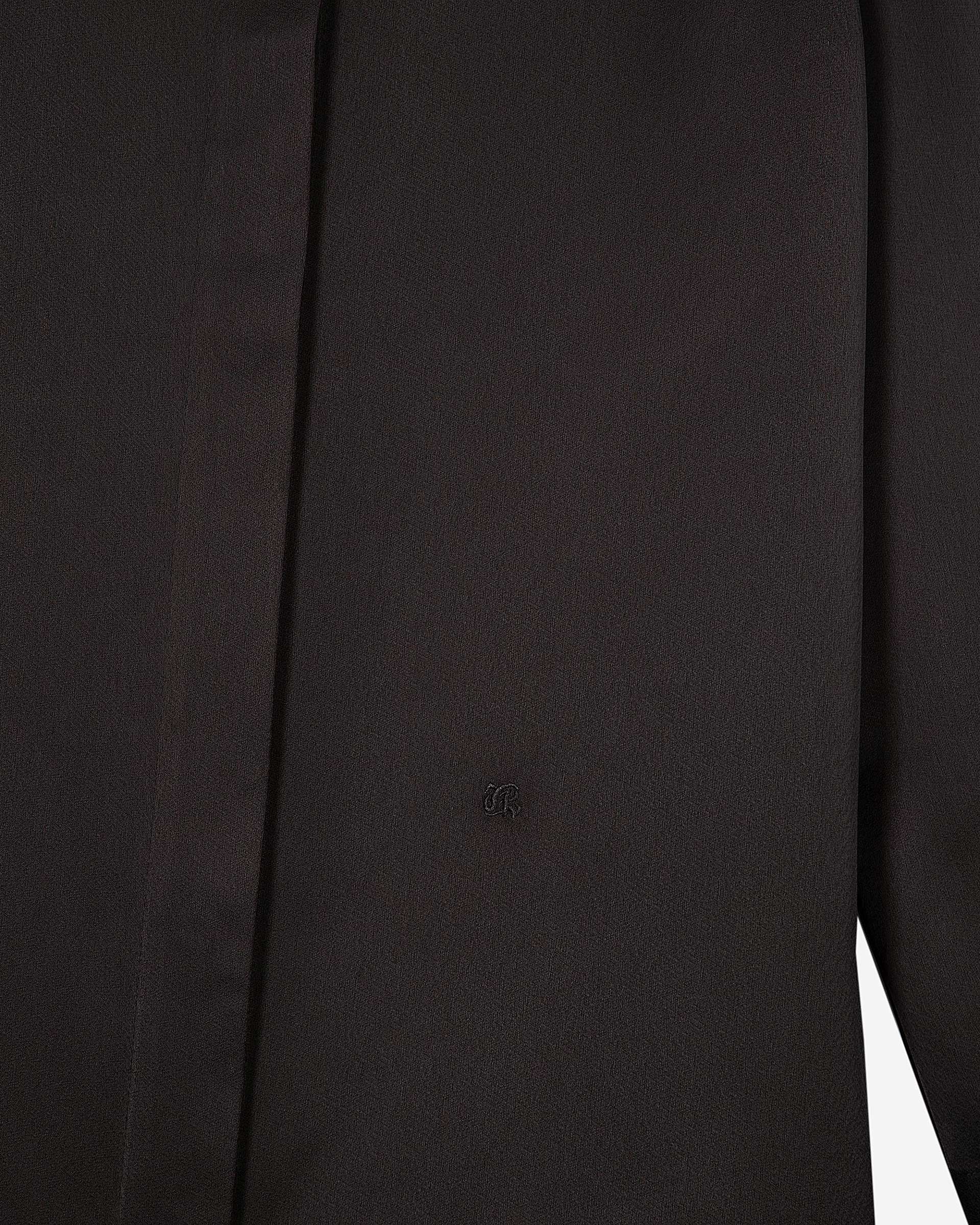 Black satin shirt