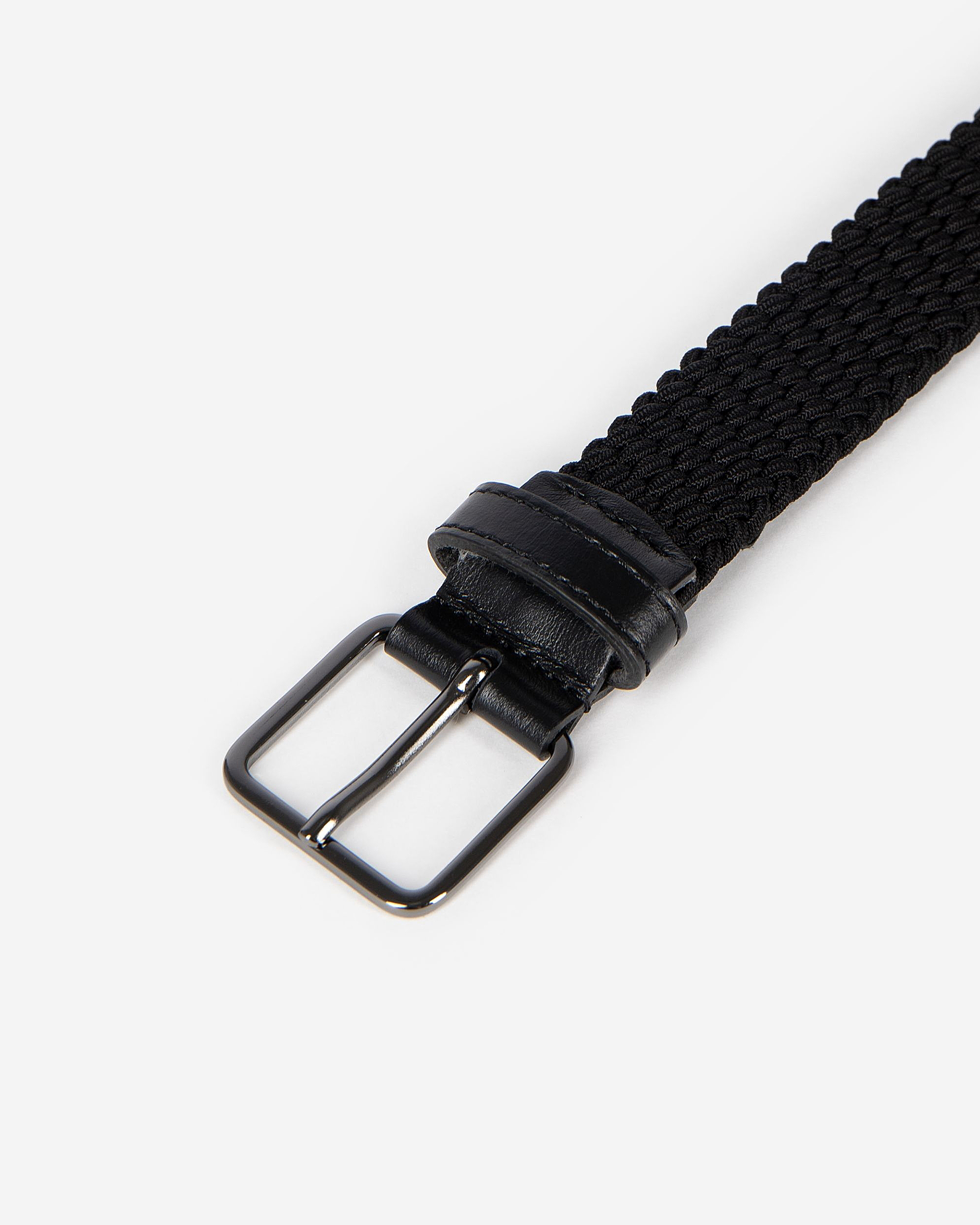 Black braided belt