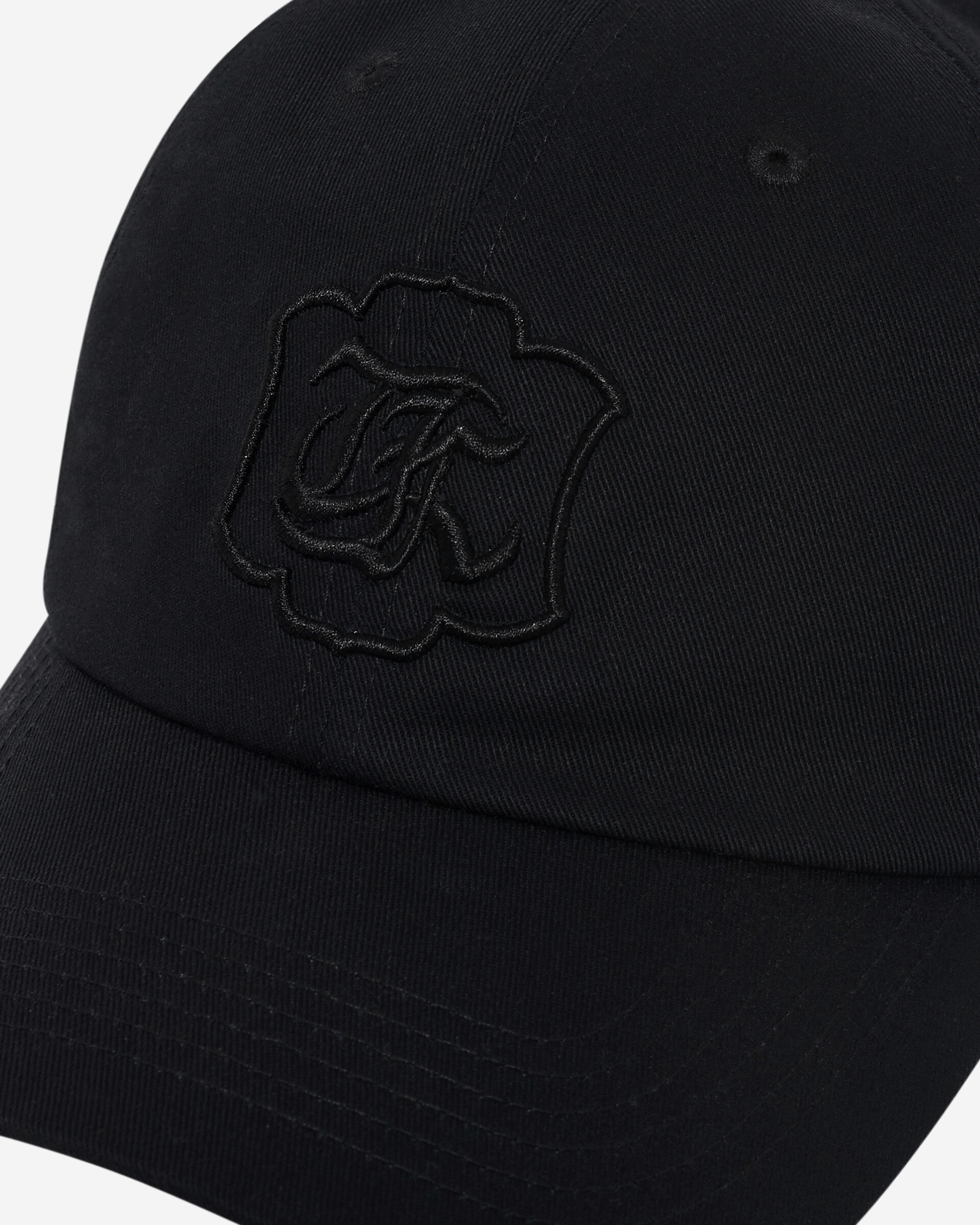 Black embroidered cap