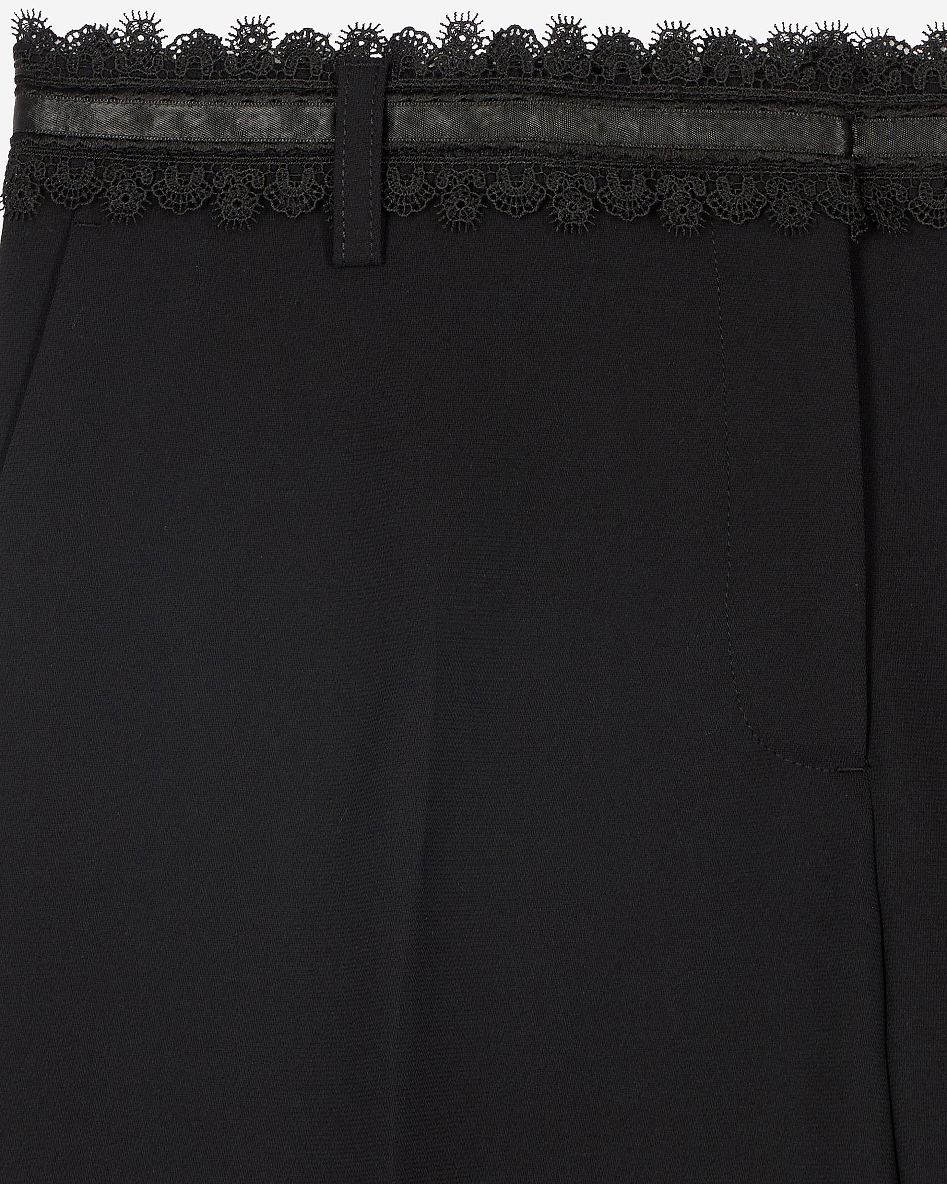 Black wide-leg pants